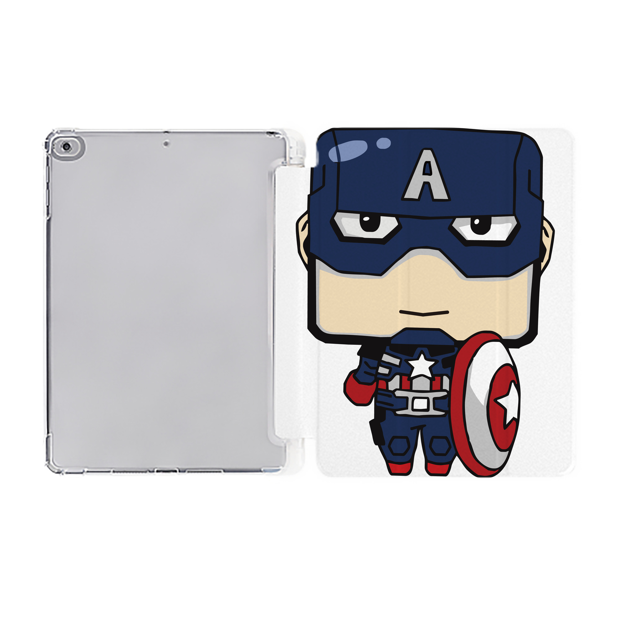 （画像用） アベンジャーズ The Avengers IPad ケース ペン収納付き 三つ折りスタンド PUレザー×シリコン 対応機種9.5/10.5/10.9インチ